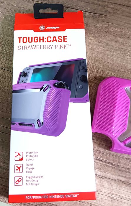 Твърд защитен калъф Snakebyte CASE for Nintendo Switch - Strawberry