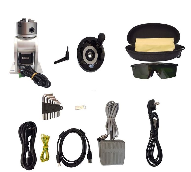 Висококачествен лазер за гравиране и маркиран Fiber Laser 30W с EZCAD2