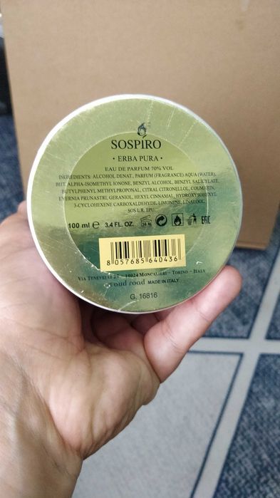 Parfum nou Sospiro Erba Pura 100ml EDP