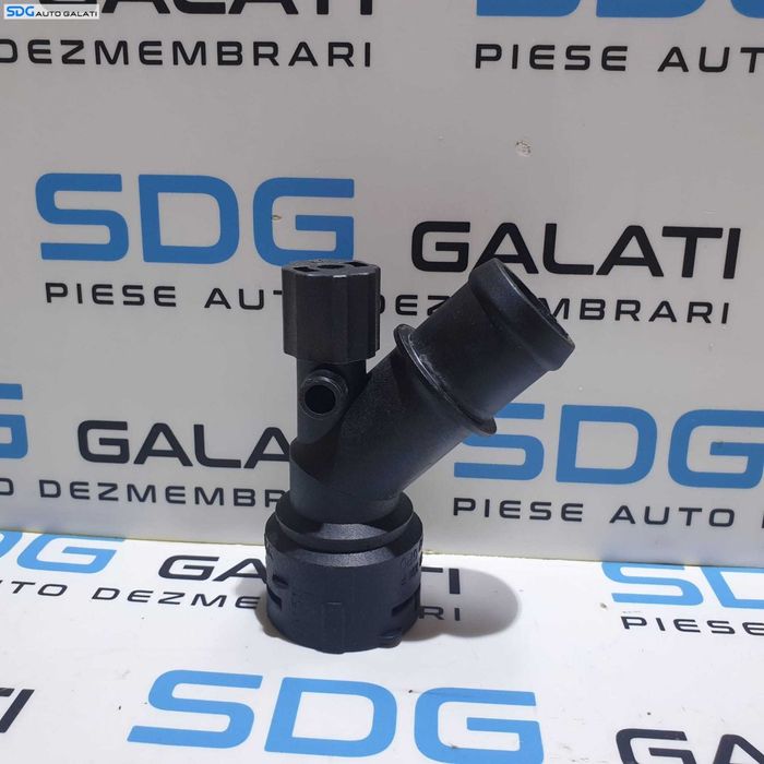Tub Tubulatura Cot Robinet Flansa Apa Lichid Racire Termostat Radiator Audi A3 8L 1.6 B AEH AKL APF AVU BFQ 1997 - 2003 Cod 6Q0122291F [D0111]