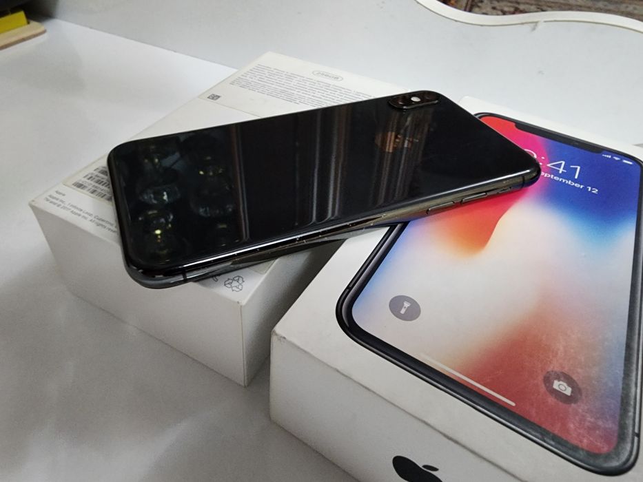 Iphone X LL/A Black 256GB ideal Karobka Dk Bor Full