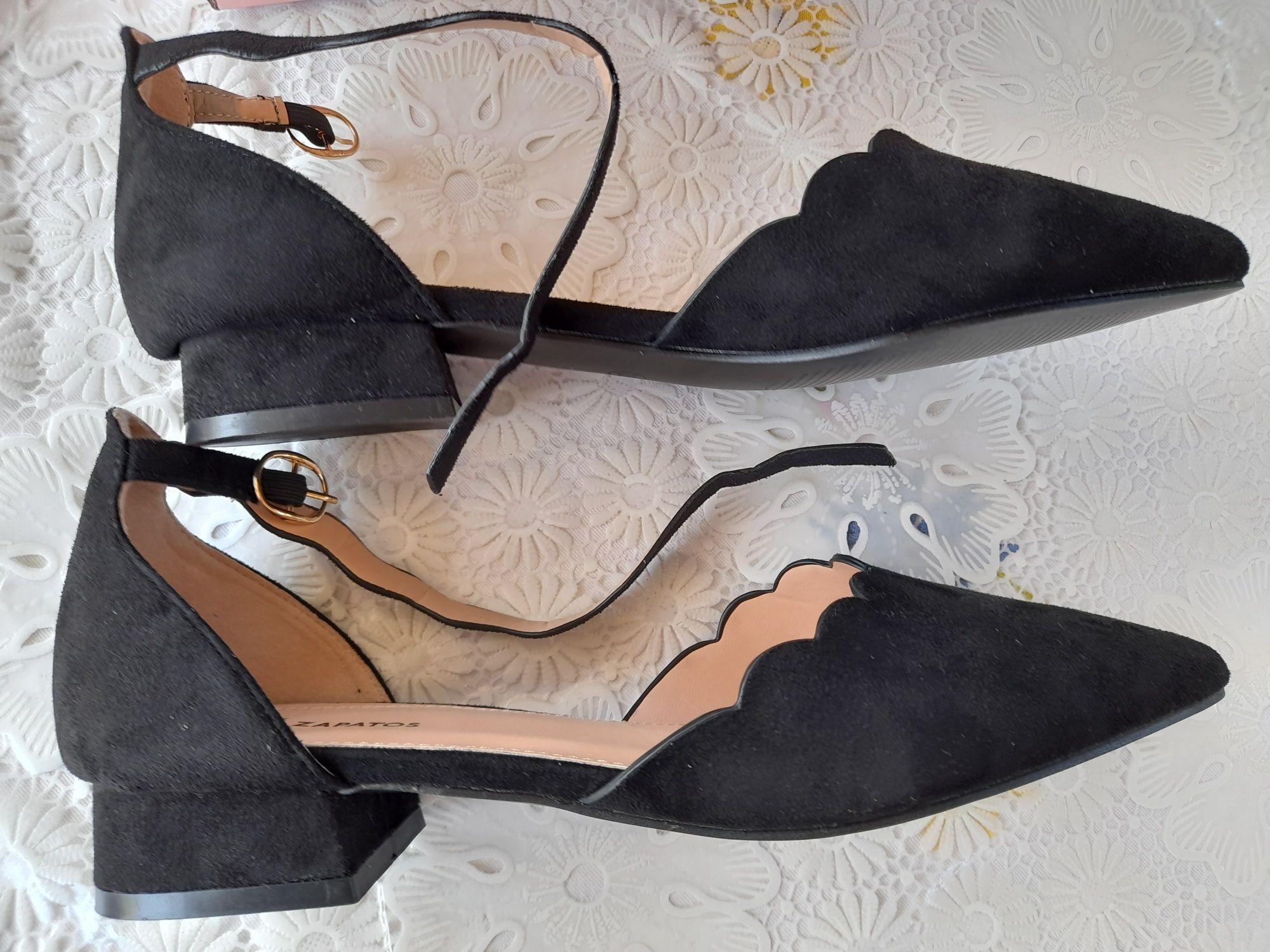 Zapatos pantofi dama negri 39EU