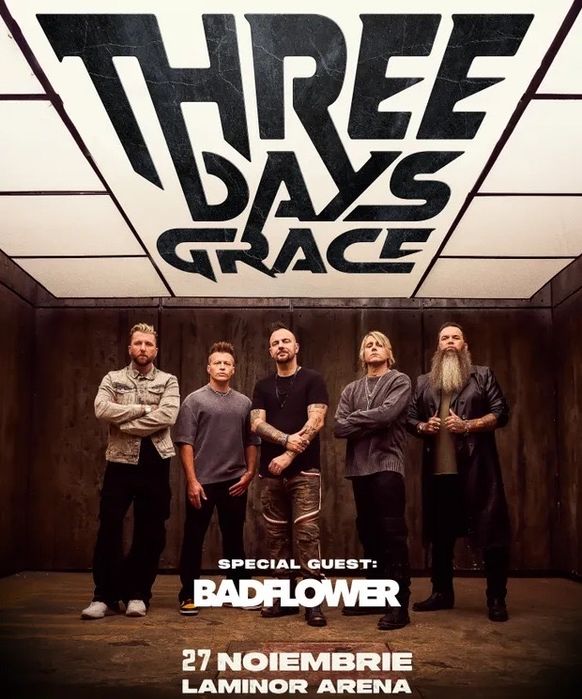 Bilete Three Days Grace 27 Noiembrie