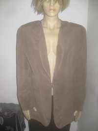 Blazer cappucino din matase naturala -masura M/L( GB 12)-Nou!