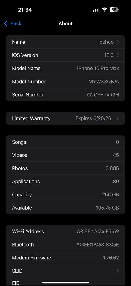 Iphone 16 pro max Златен 256
