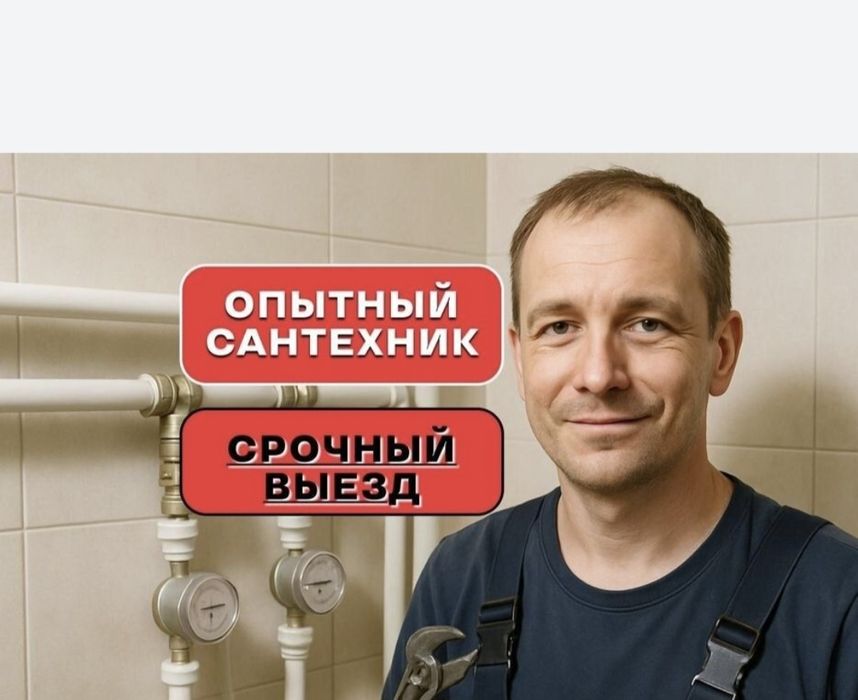 Сантехник СРОЧНЫЙ ВЫЕЗД во все районы города.