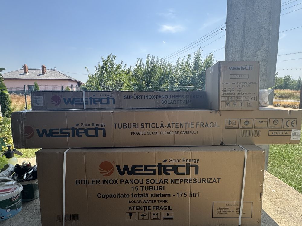 Vand boiler solar nepresurizat de la westech