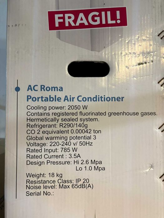 Aer conditionat si dezumidificator Woods Roma 7.000 BTU