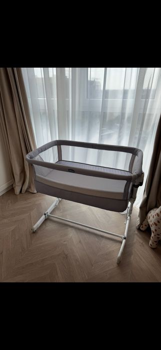 Patut bebe Chicco, Next2Me, Co-Sleep Essential, Poliester, Gri