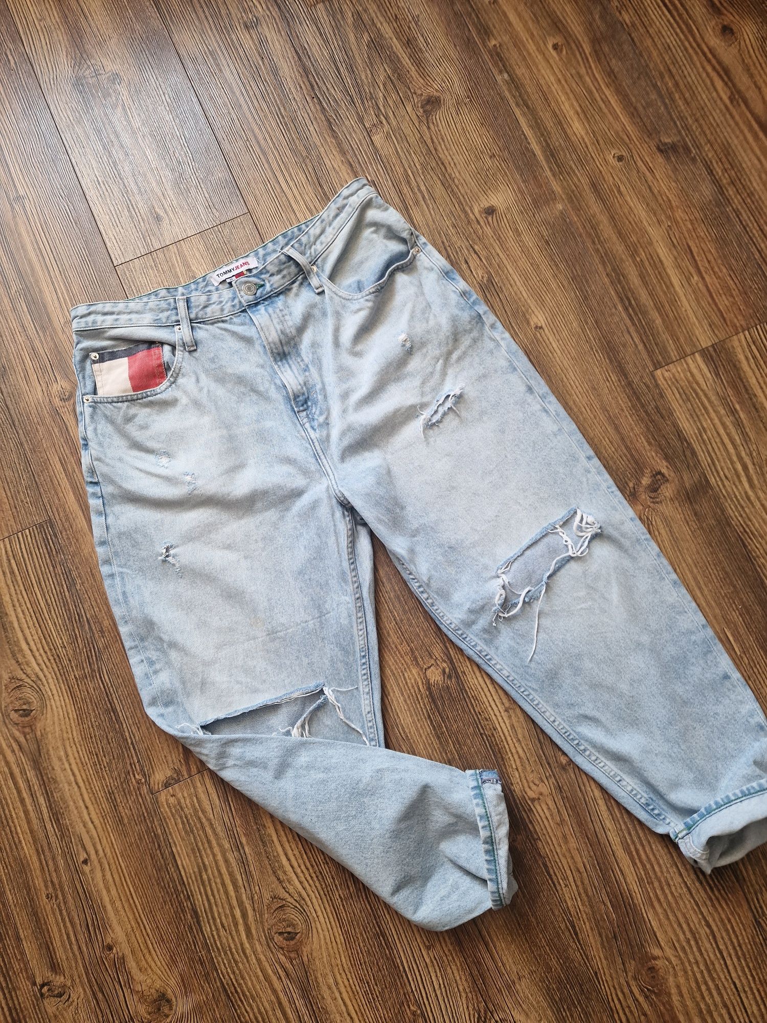 Страхотни дамски дънки moms fit TOMMY HILFIGER, размер 34 / 32