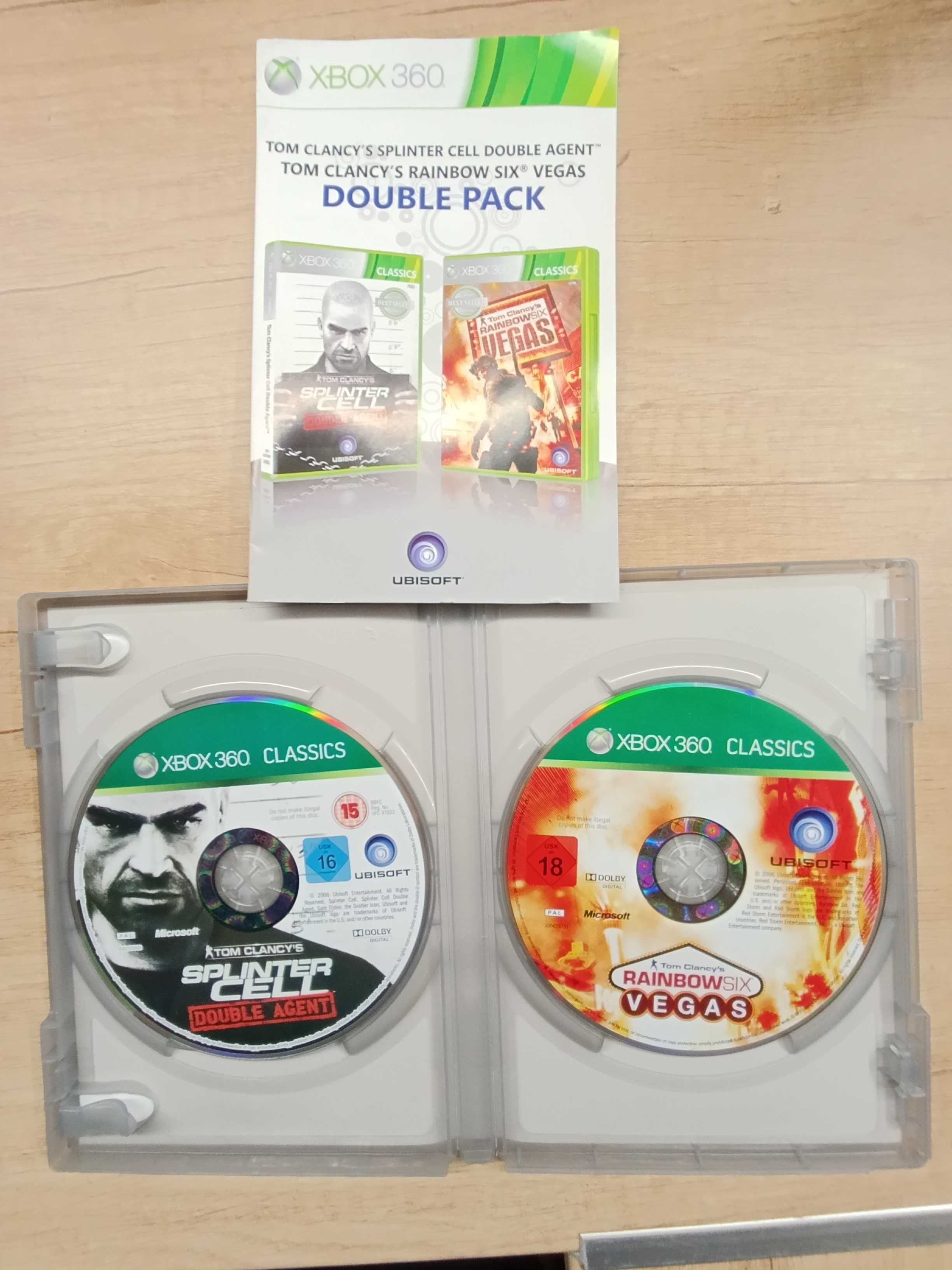 Splinter Cell Double Agent + Rainbow Six VEGAS DOUBLE PACK XBOX 360