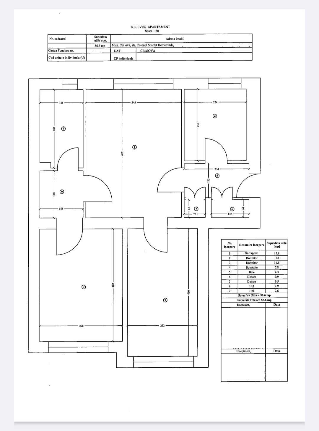 Apartament 3 camere