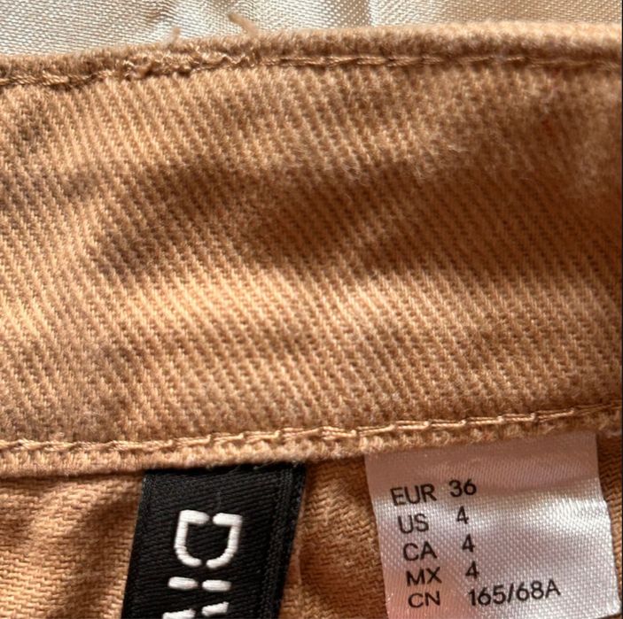 Blugi Baggy Largi Bej Mărimea S H&M
