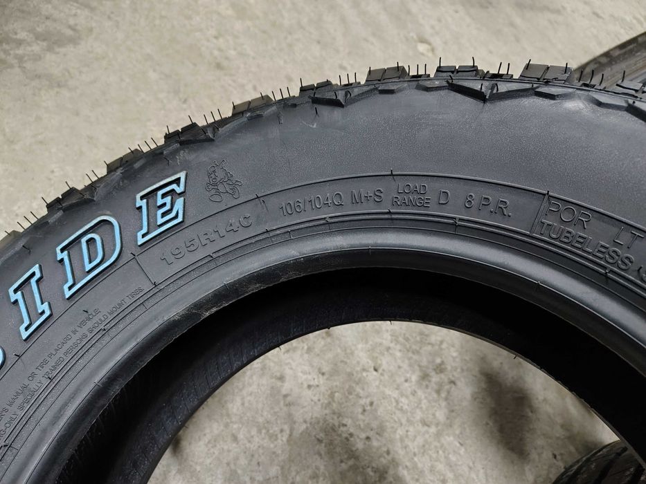 4бр.НОВИ ГУМИ ЗА КАЛ GOODRIDE 195 80 14 DOT23 цена за брой