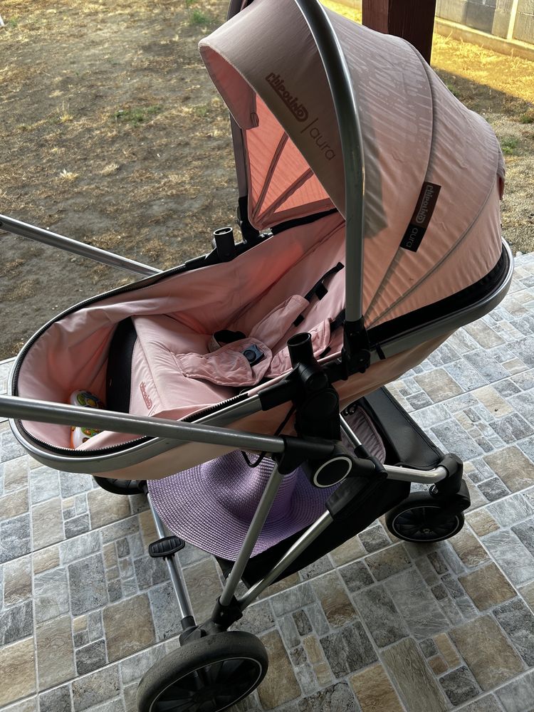 Carucior Chipolino Aura 3 in 1 flamingo