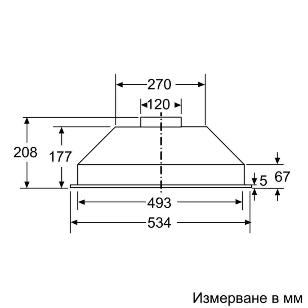 Абсорбатор ширм Bosch DLN53AA70