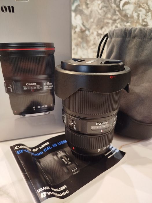Продавам Обектив Canon EF 16-35mm f4 L IS USM