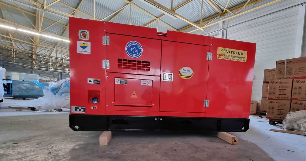 41 КVA / 33 KW Шумозаглушени ТРИФАЗНИ Генератори с Дизелов Двигател