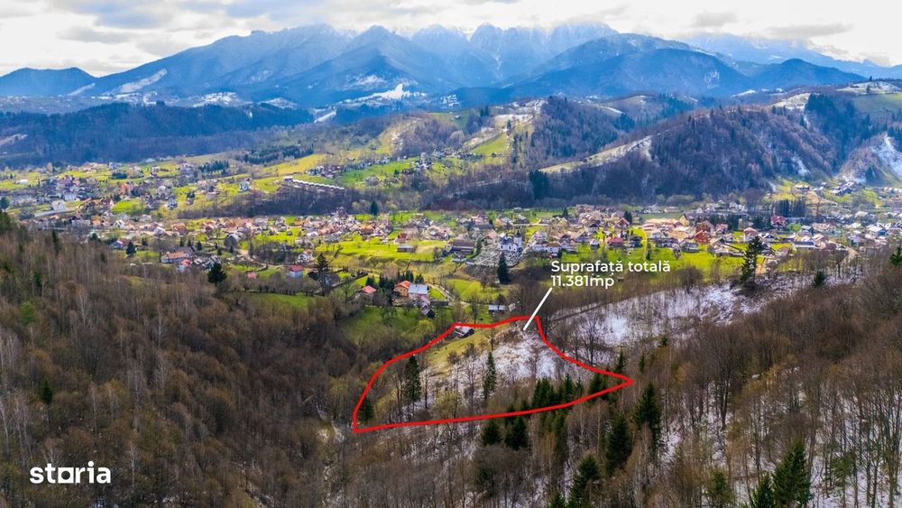 Teren 11,381 mp Moieciu de Jos / Strada Sbârcioara