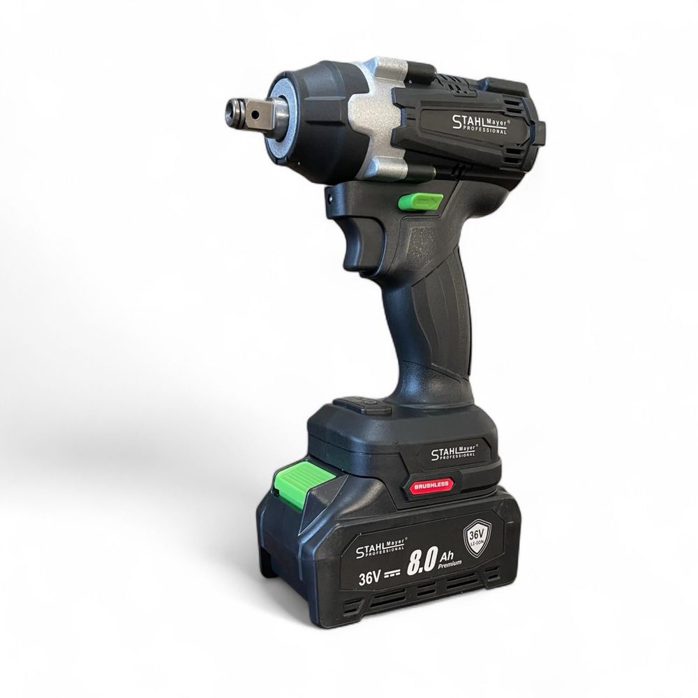 Комплект 2в1 Ударен Гайковерт и Ъглошлайф 36V 8.0A ,  STAHLMAYER
