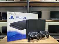 Sony PlayStation 4, Slim 1 TB, версия 12.00, полный комплект,10164/А10
