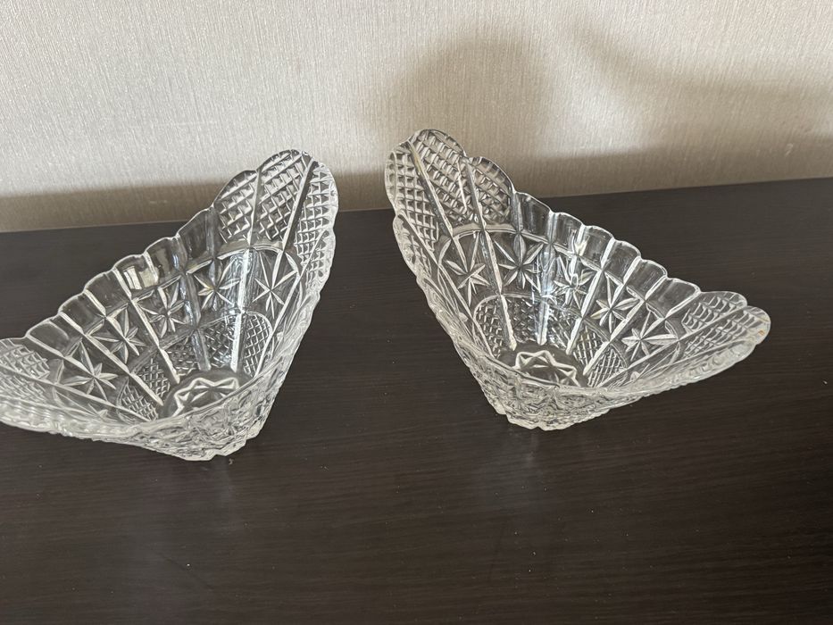 Хрустальные вазы СССР 2шт