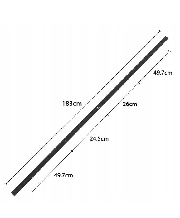 Sistem de uși glisante 183cm