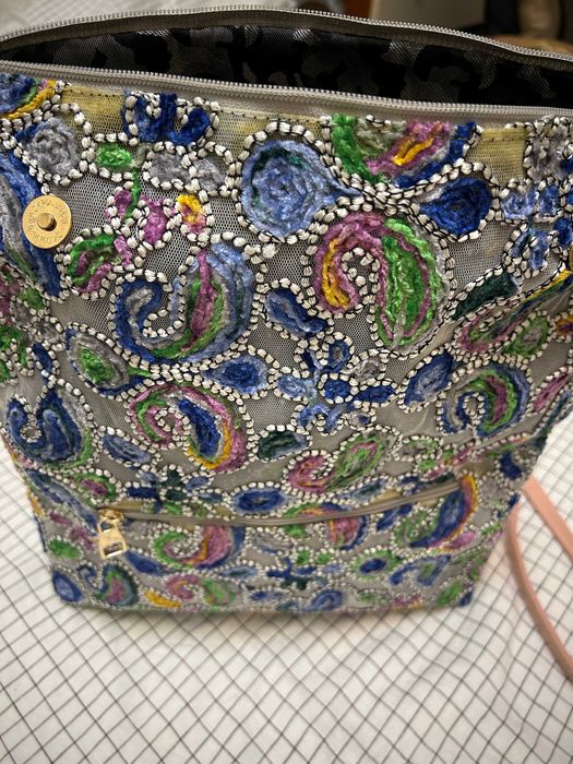 Сумка – клатч в стиле "пейсли" (индийский огурец)
