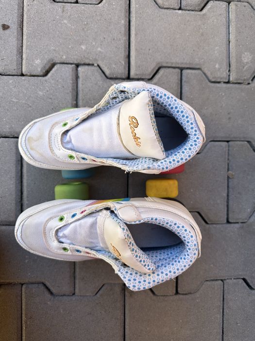 Patine cu rotile Rookie Forever Rainbow White