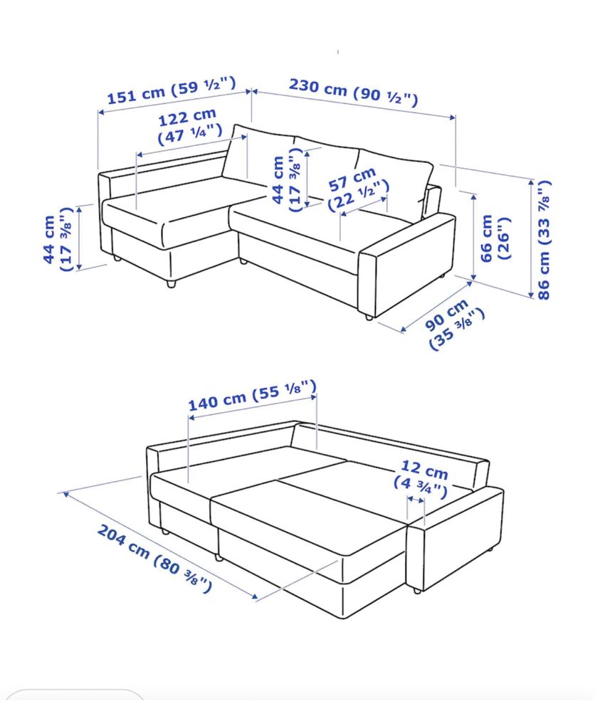 Новый Диван ikea friheten бежевый