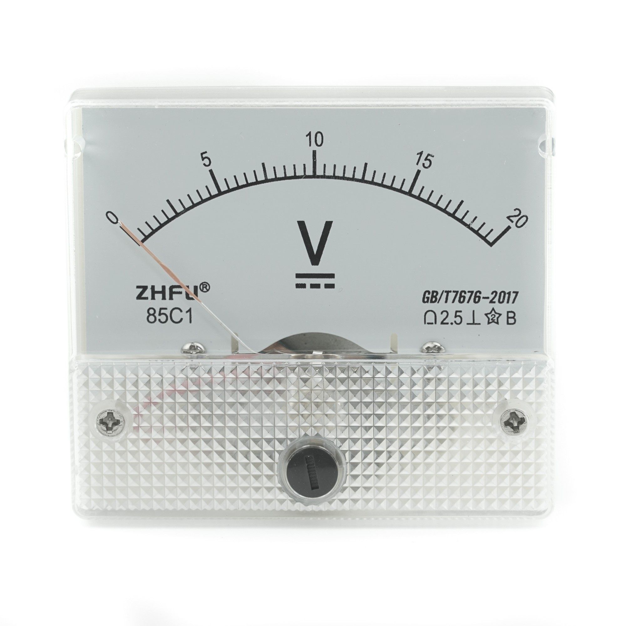 Аналогов волтметър 20V стрелка за измерване на напрежение