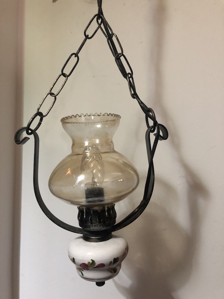 Candelabru,lustra,lampa rustica de tavan germana