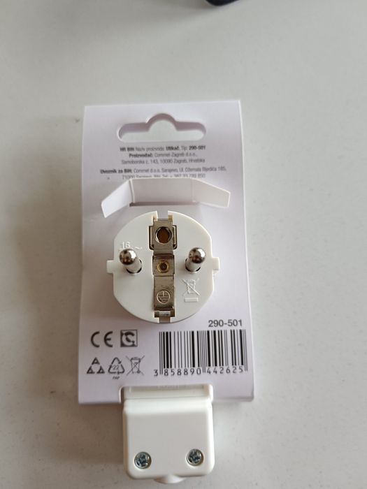 Плосък ъглов щепсел Commel