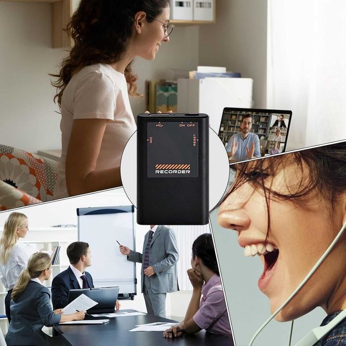 Дигитален диктофон M11 с метален корпус, FM радио и гласово активиране