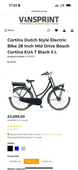 Bicicleta electrica cu incatcator Cortina