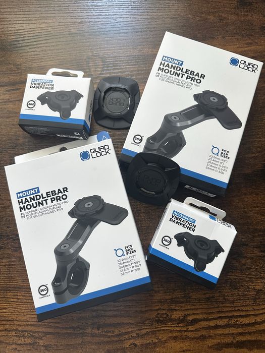 QuadLock Handlebar Mount Pro | Suport telefon moto prindere ghidon