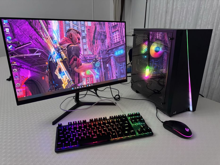 Игровой компьютер полный комплект или обмен на игровой ноутбук