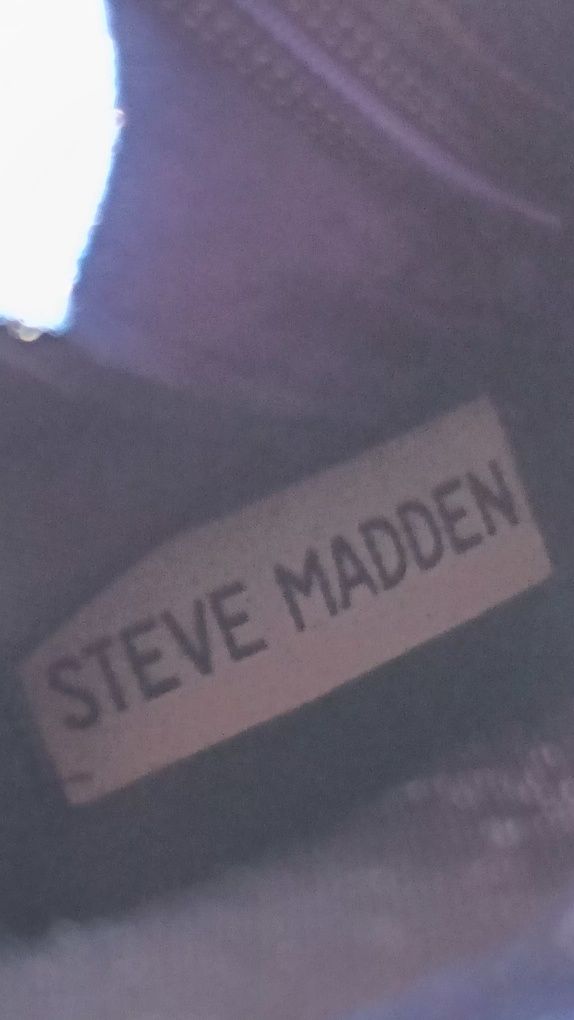 Botine ghete catifea albastre Steve Madden 37
