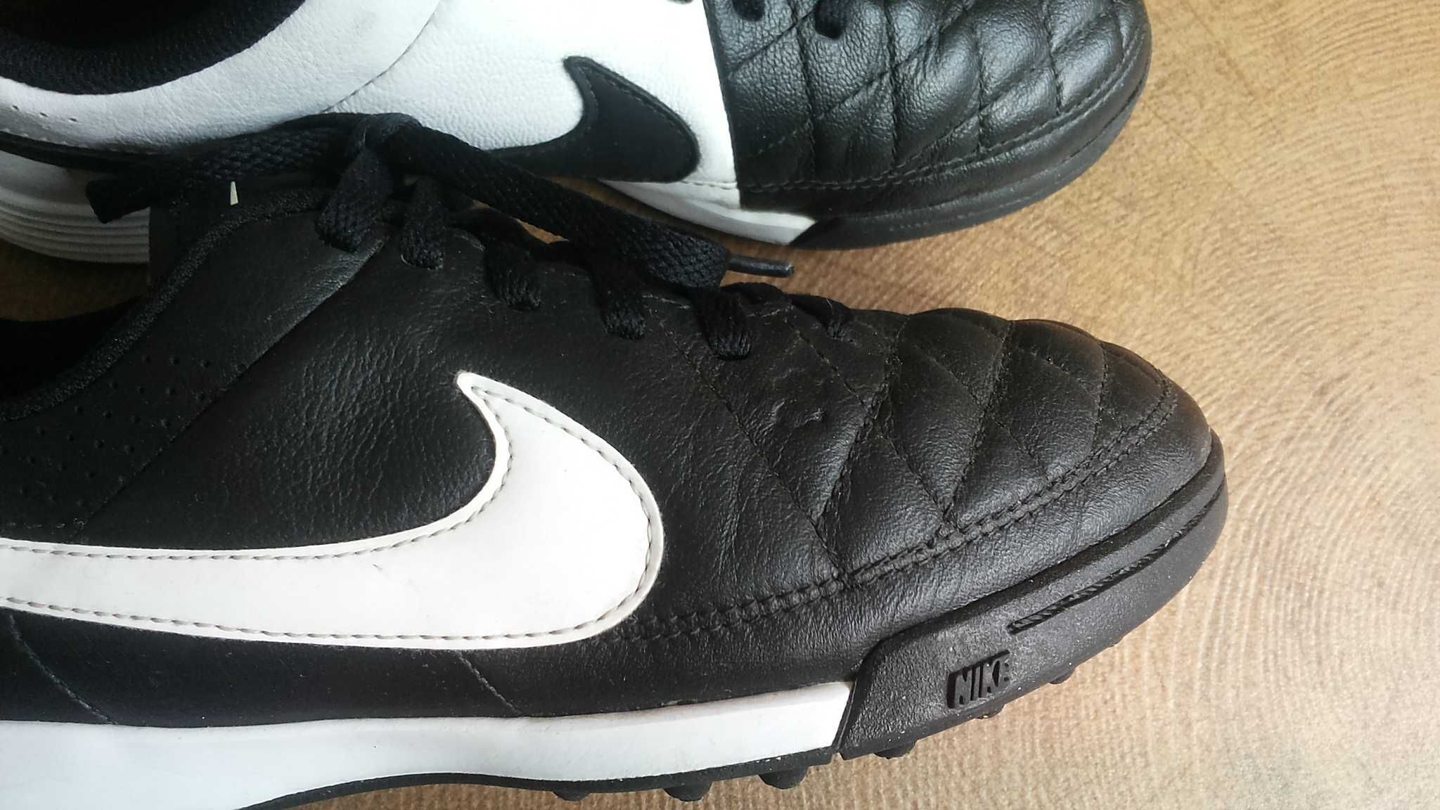 NIKE TIEMPO Leather Football EUR 36,5 /UK4 стоножки за футбол 226-14-S