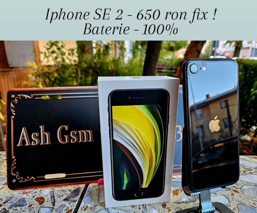 Iphone SE 2020, baterie 100% la preț fix !