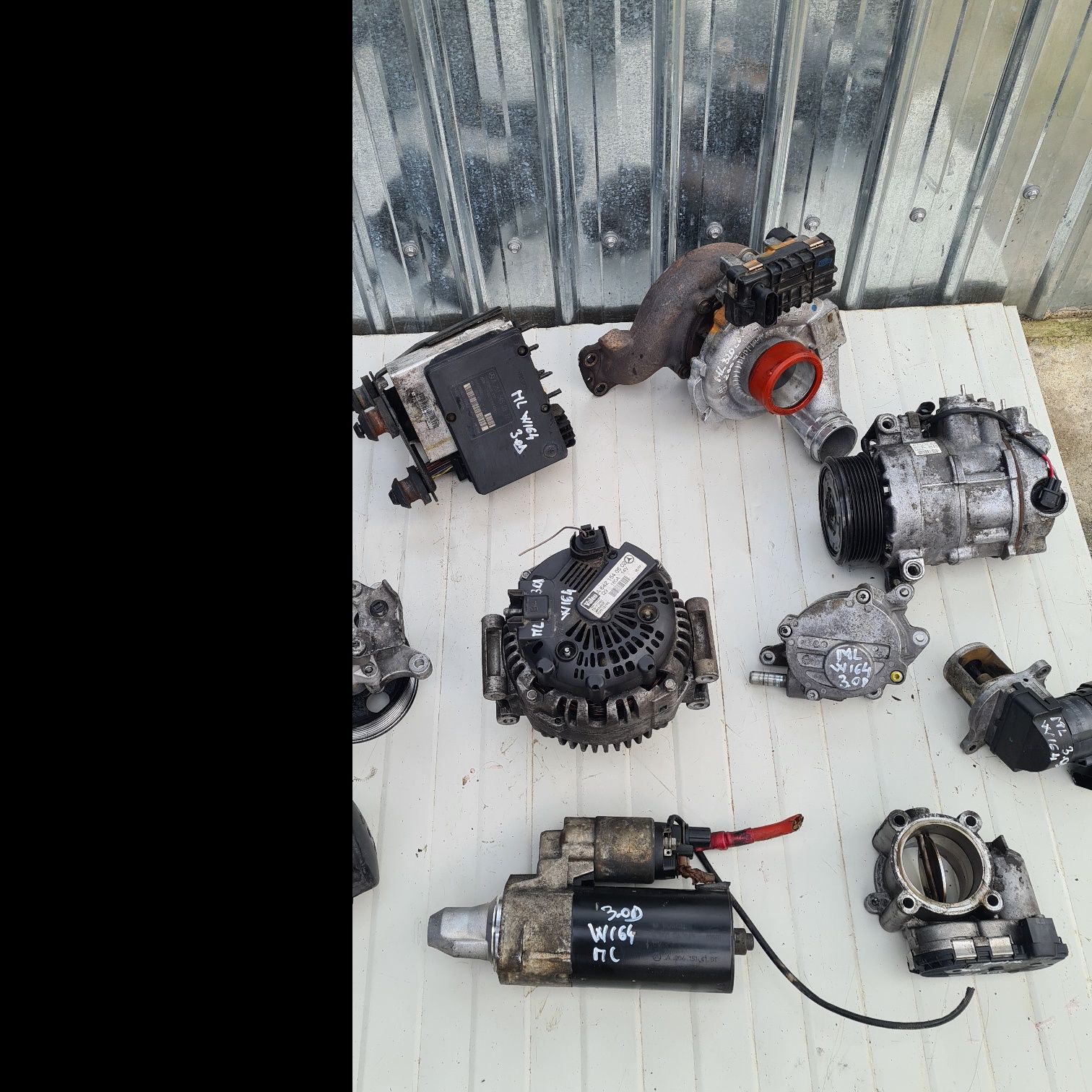 Alternator,electromotor,pompă abs,servo Mercedes ML W164 motor 3.0 cdi