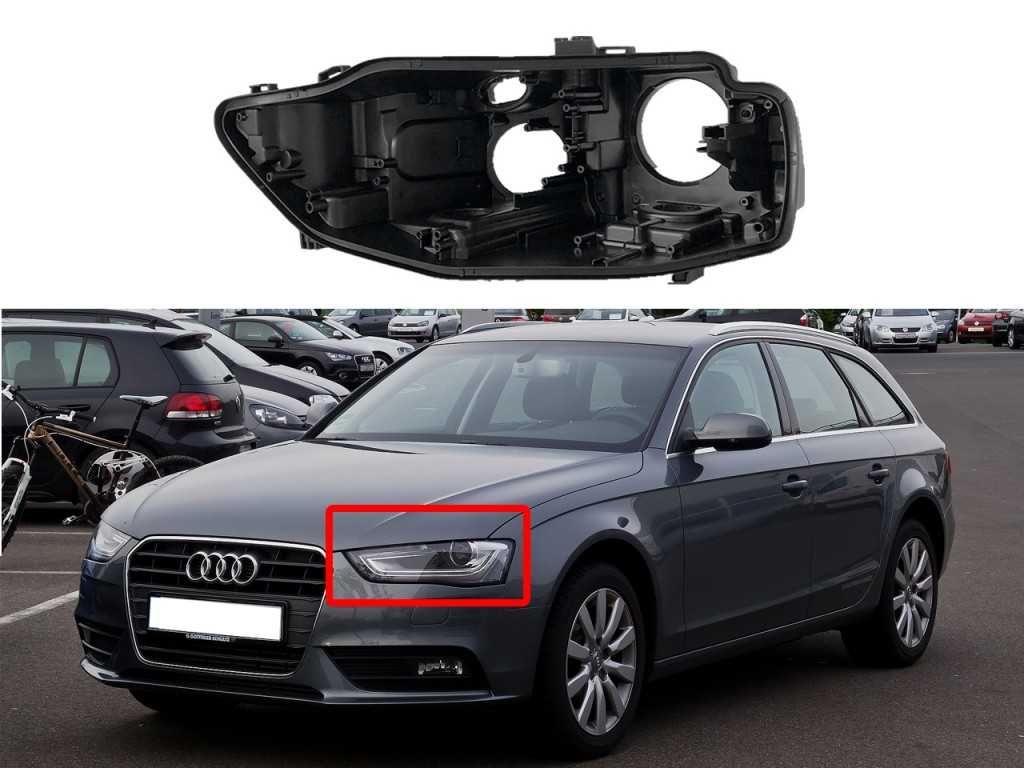 Основа (корпус) за фар на Audi A4 B8 Facelift Ксенон