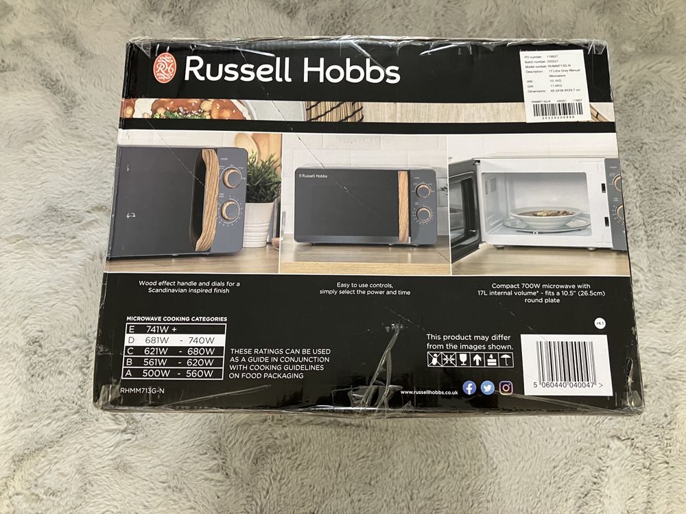 Cuptor microunde Russell Hobbs 17L gri nou