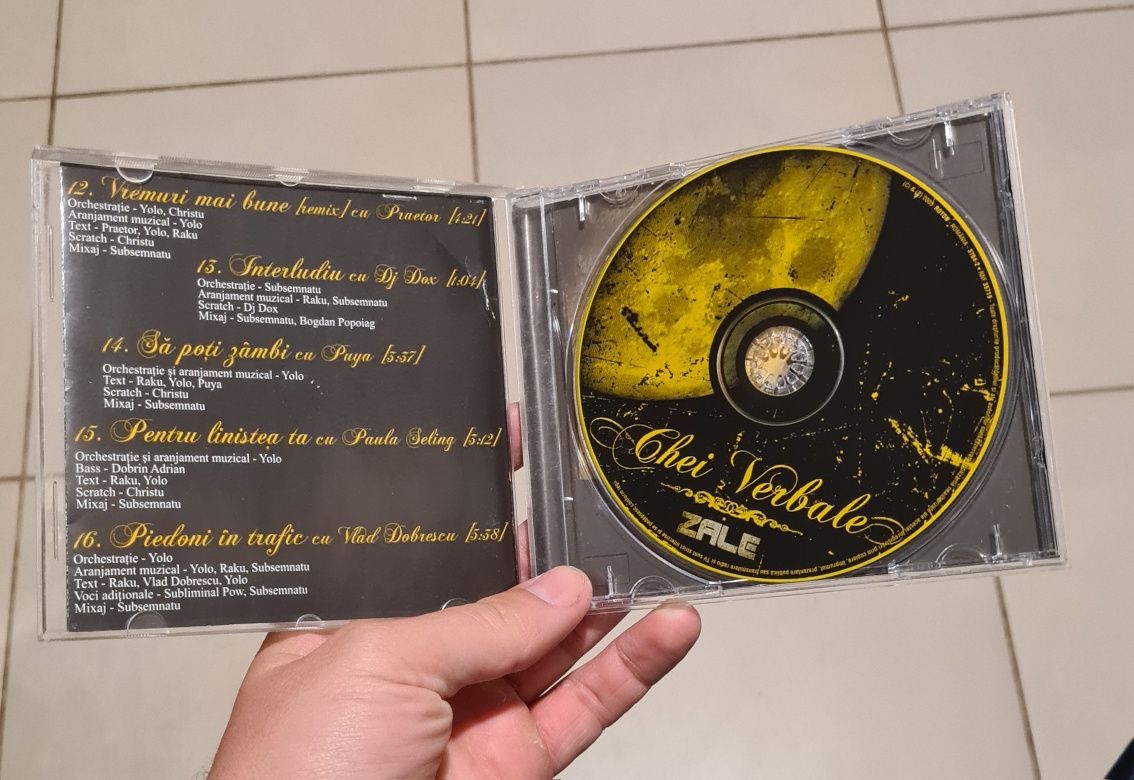 Zale - Chei Verbale CD Audio Muzica Hip Hop Romanesc Puya Cheloo Cedry