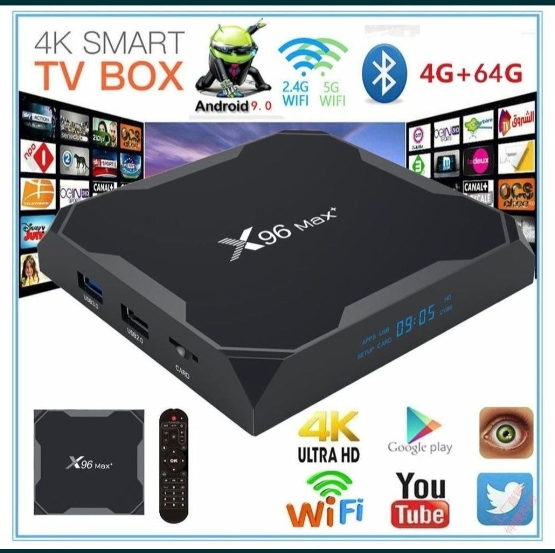 Х96 мах +  Smart TV box 4/32 GB Андроид медиаплеер