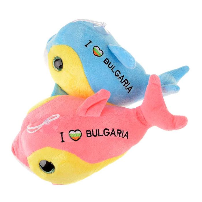Сувенирна плюшена играчка - Плюшен делфин в два цвята