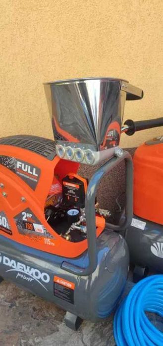 Canciocul Magic Pompa tencuit Profesionala 60mp/ora 2 compresoare 100L