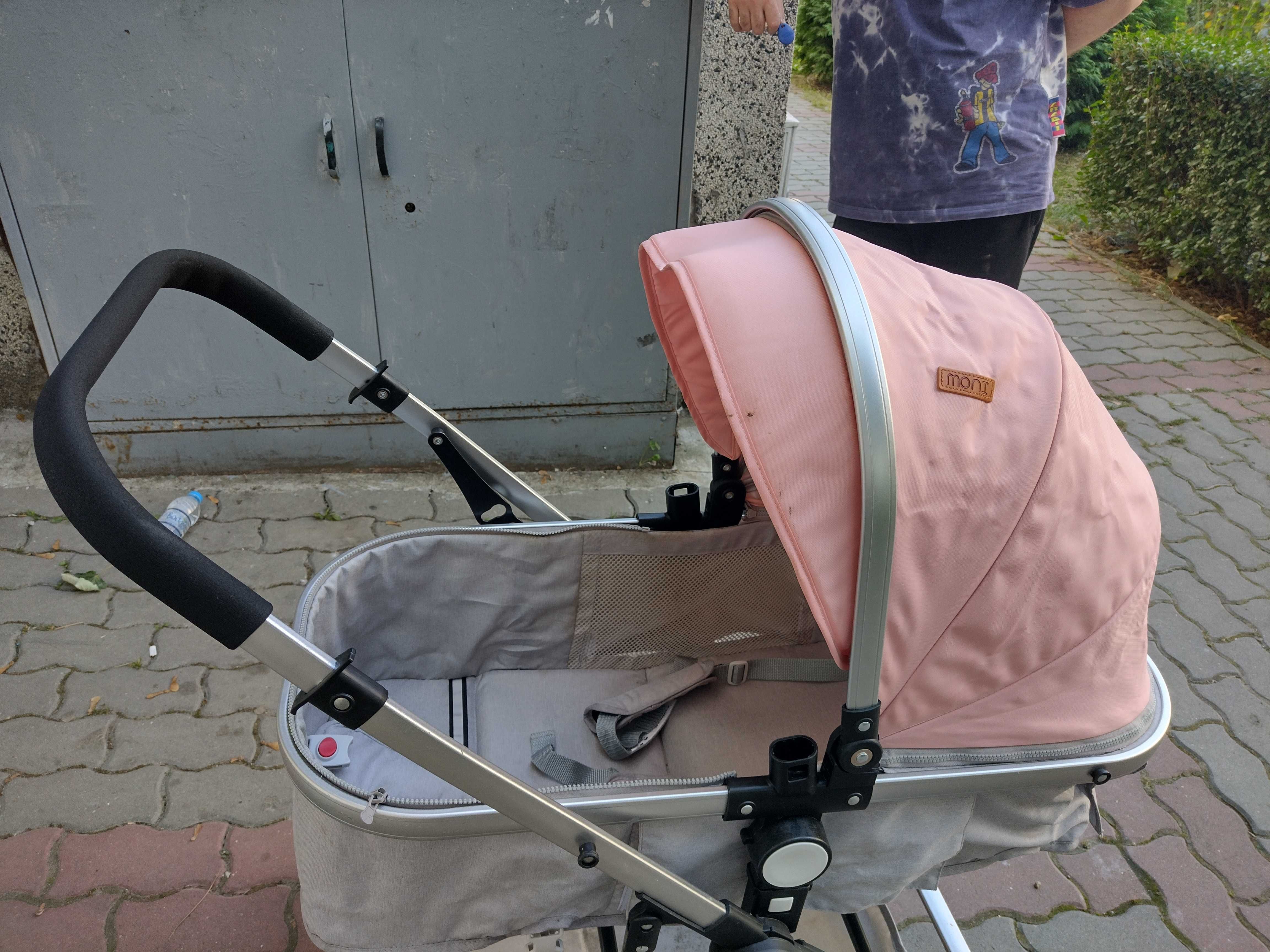 Детска количка Мони Сиара с чанта и покривало+ подарък количка Jane
