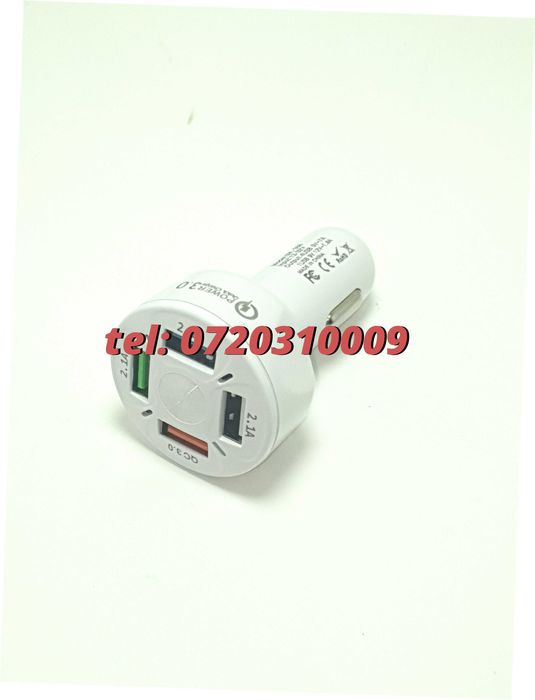 Superfastcharge Incarcator Auto Cu Patru Porturi Usb Partycharge