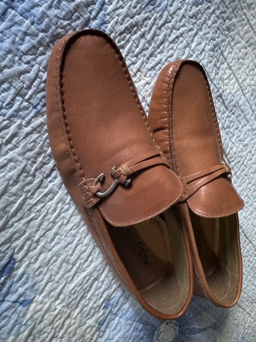 Мужские кожанные мокасины фирмы Альдо оригинал привозные